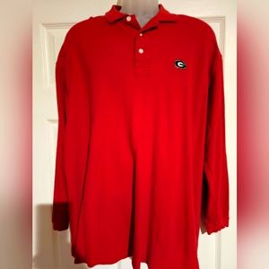 Men's XL GA Bulldogs Long Sleeve Tee Sweater Collared Polo